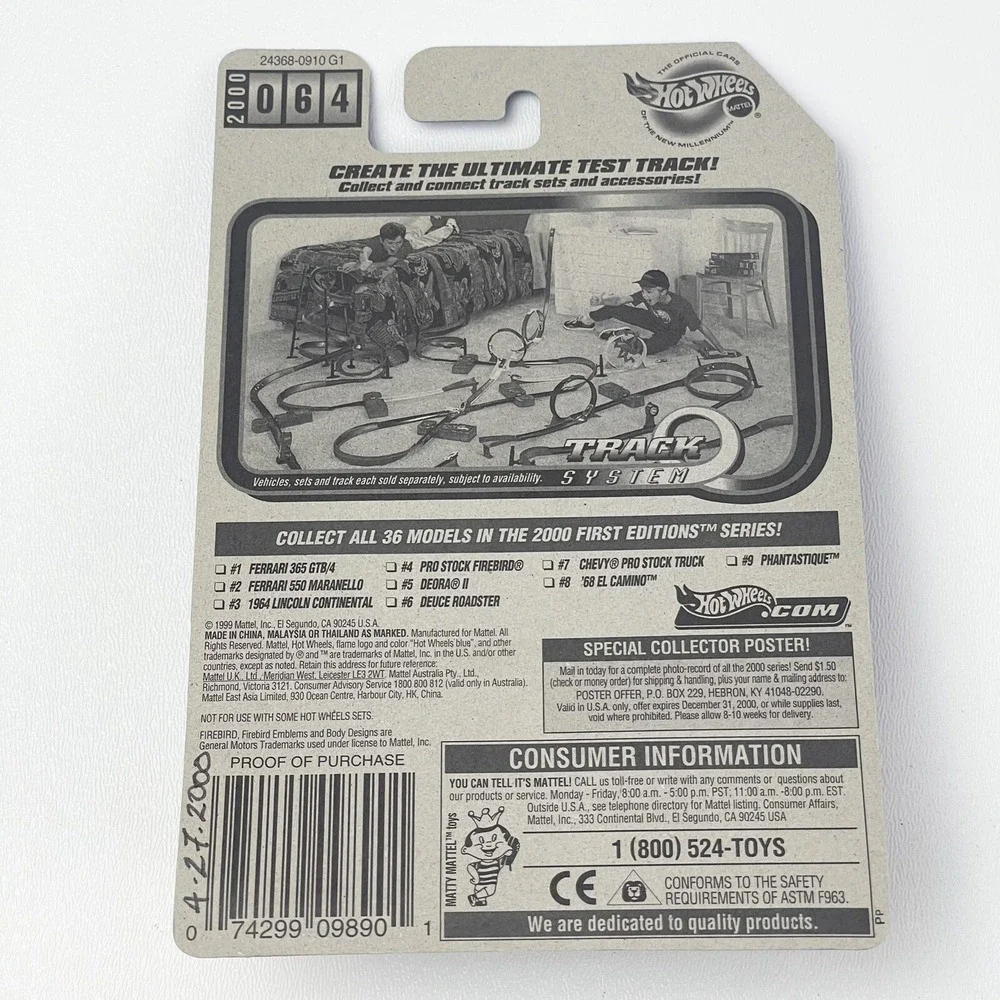 Hot Wheels 2000 First Editions 4/36 Pro Stock Firebird 064